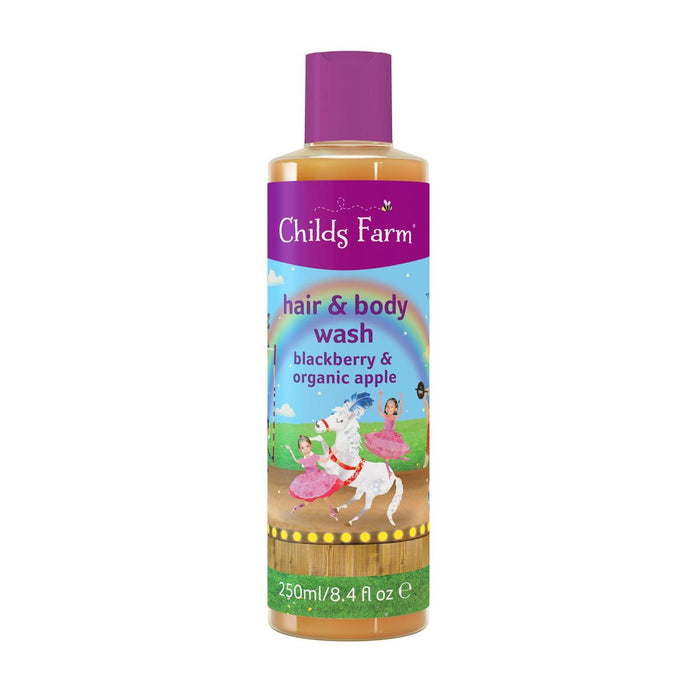 Childs Farm Kids Blackberry & Bio -Apfelhaar & Körperwäsche 250 ml