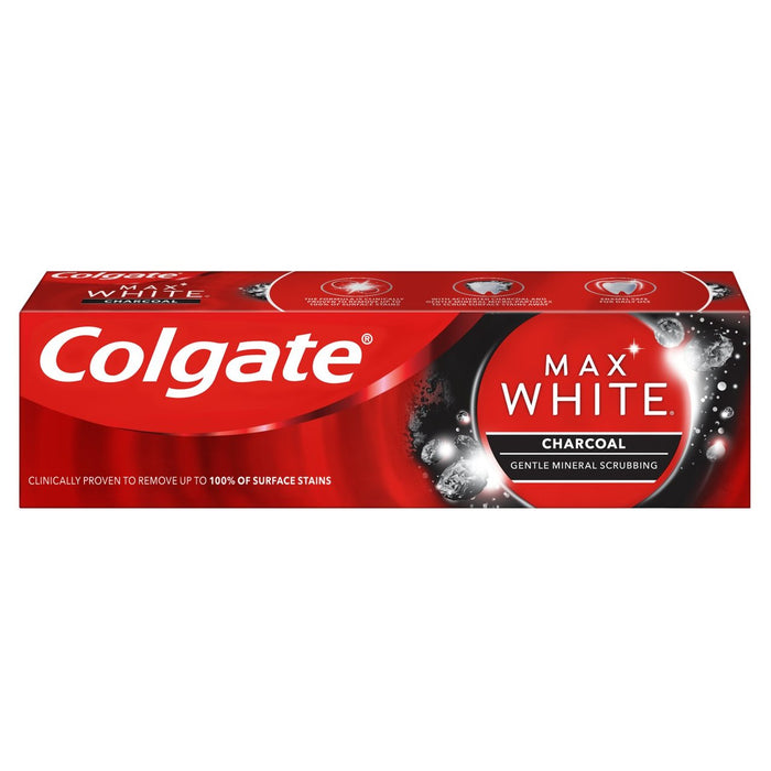 Colgate Max White Charcoal Whitening Toothpaste 75ml