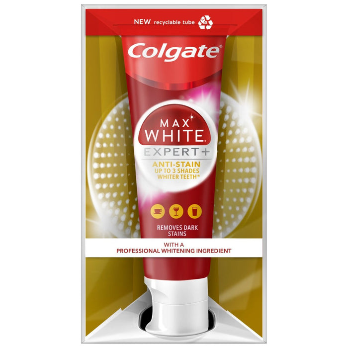 Colgate Max White Expert Anti-Stain Whitening Toothpaste 75ml