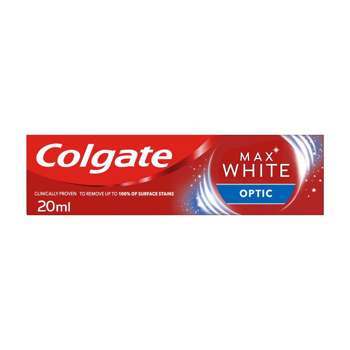 Colgate Max White One Optic Tamaño de viaje de tamaño óptico Pasta de dientes de blanqueamiento 20 ml