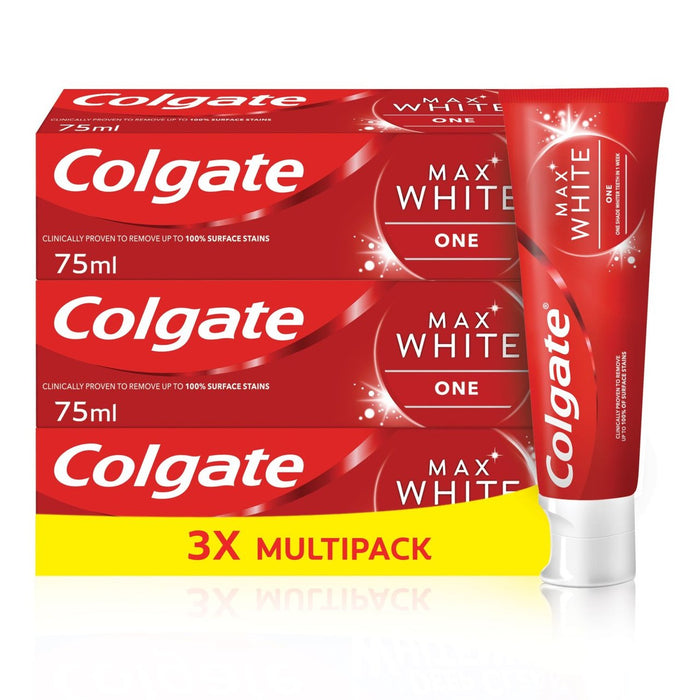 Colgate max blanc un dentifrice blanchissant 3 x 75 ml