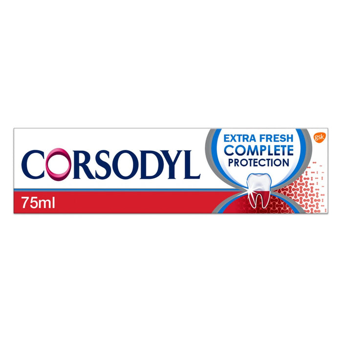 Corsodyl Complete Protection Gum Care Toothpaste Extra Fresh 75ml