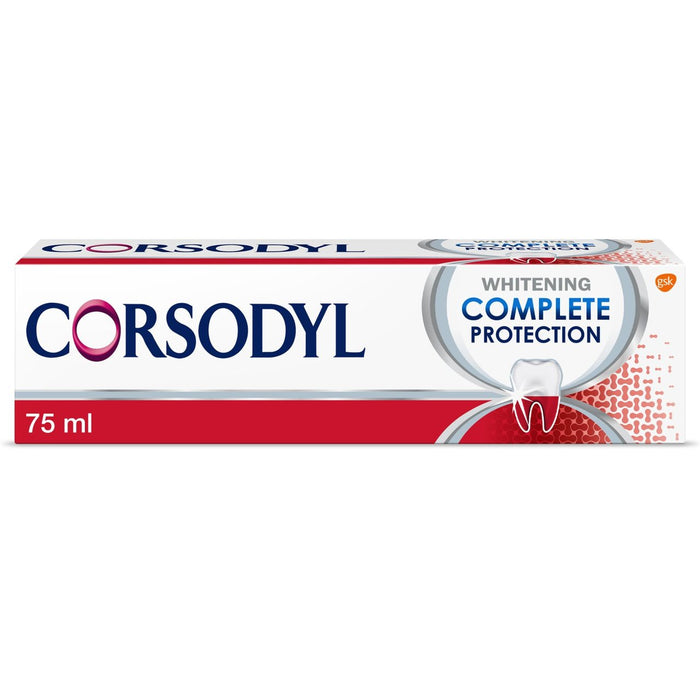 Corsodyl Complete Protection Gum Care Toothpaste Whitening 75ml