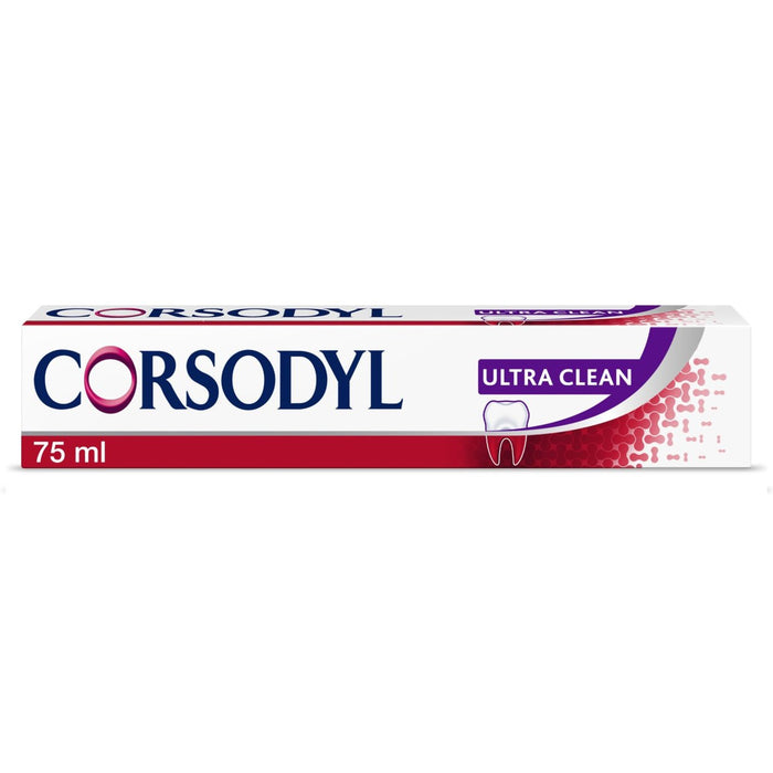 Corsodyl Ultra Clean Daily Gum Care Fluoride Toothpaste 75ml