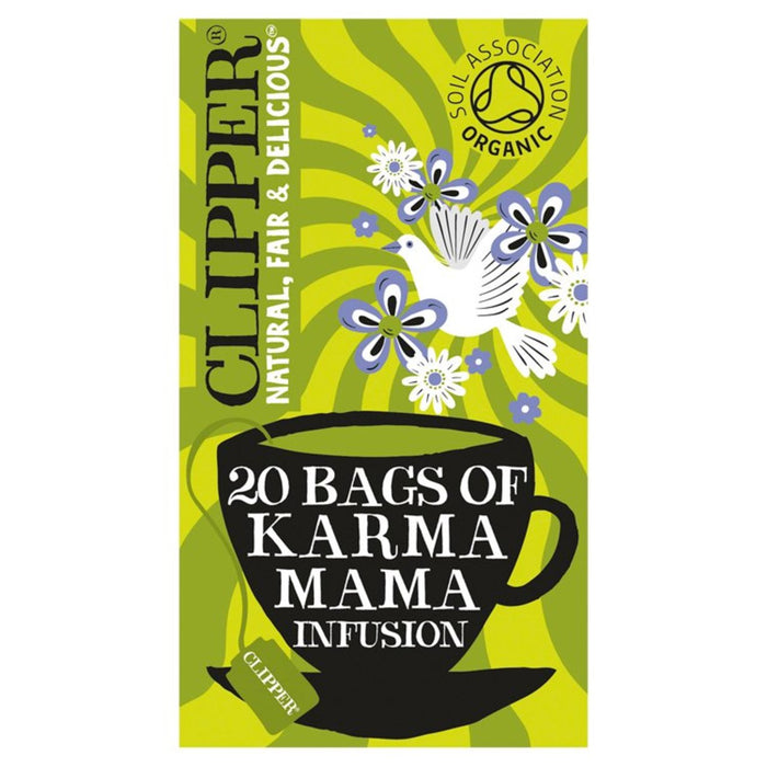 Clipper karma maman chanvre camomille et tulsi perfusion organique 20 par paquet