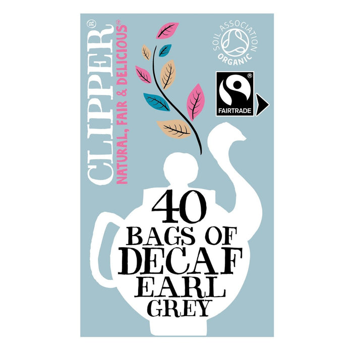 Clipper Organic & Fairtrade Decaffeinated Earl Grey 40 per pack - Special Offer