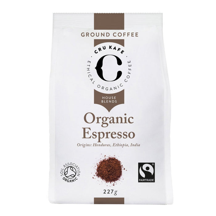 CRU KAFE ORGANIC FAIRTRADE DESPRESSO GRANDE CAFÉ 227G