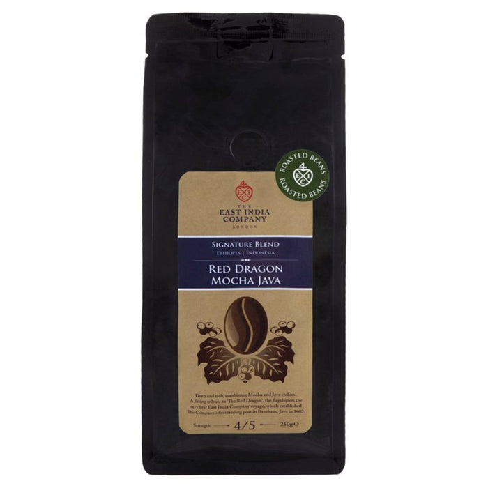 East India Company Red Dragon Mocha Java Kaffeebohnen 250g