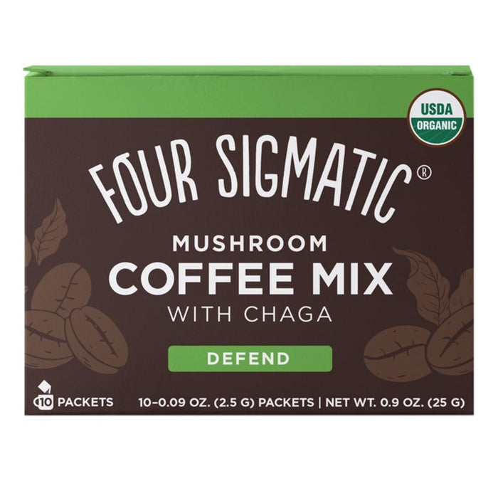 Cuatro café sigmático Chaga y Cordyceps 10 por paquete