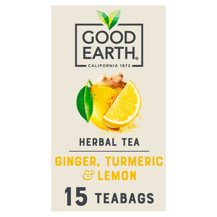 Good Earth Teabags Lemon Ginger & Turmeric 15 per pack