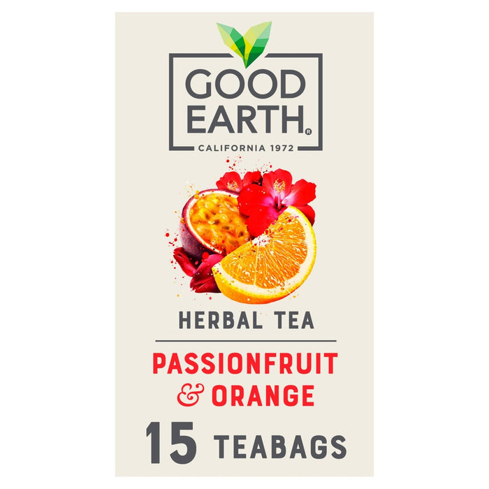 Good Earth Teabags Orange et Passionfruit 15 par paquet