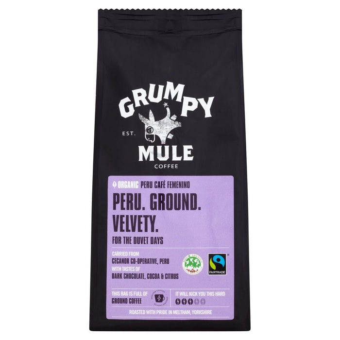 Café de tierra de Perú Orgánico de Mule Grumpy 227G