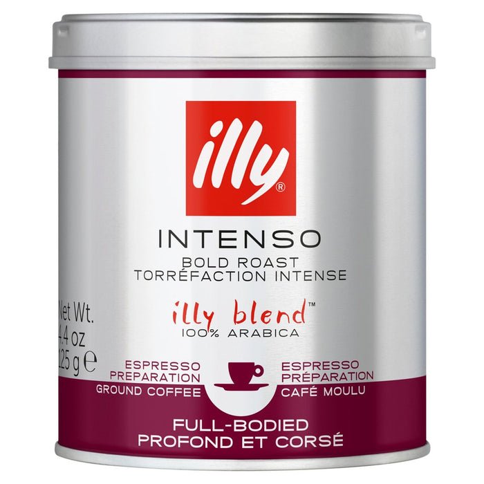 Illy Dark Ground Kaffee kühner Braten 125g