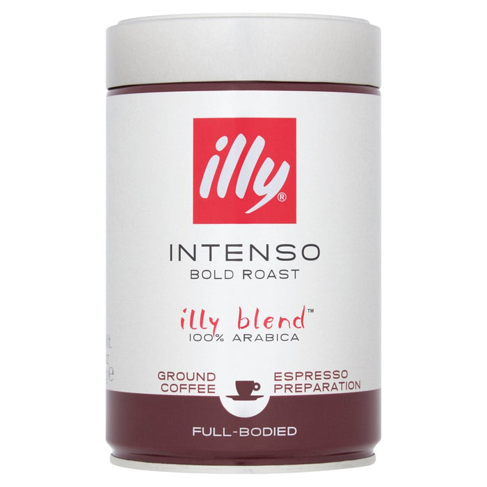 Illy Espresso Caffe Macinato Café asado de tierra oscura 250 g