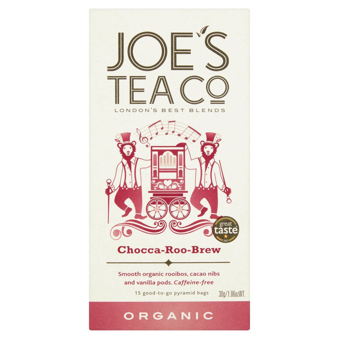 Joe's Tea Co. Organic Chocca Roo Brew Tea 15 par paquet