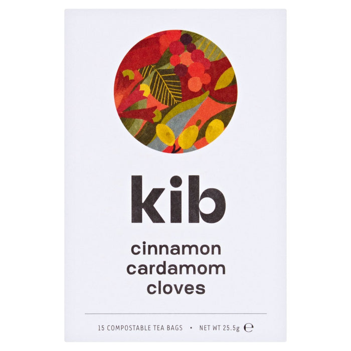 Kib canela cardamomo dientes té de hierbas 15 por paquete