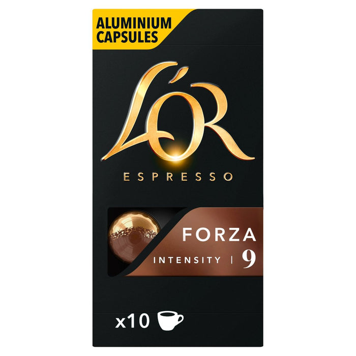 L'OR Espresso Forza Intensity 9 Coffee Capsules 10 per pack