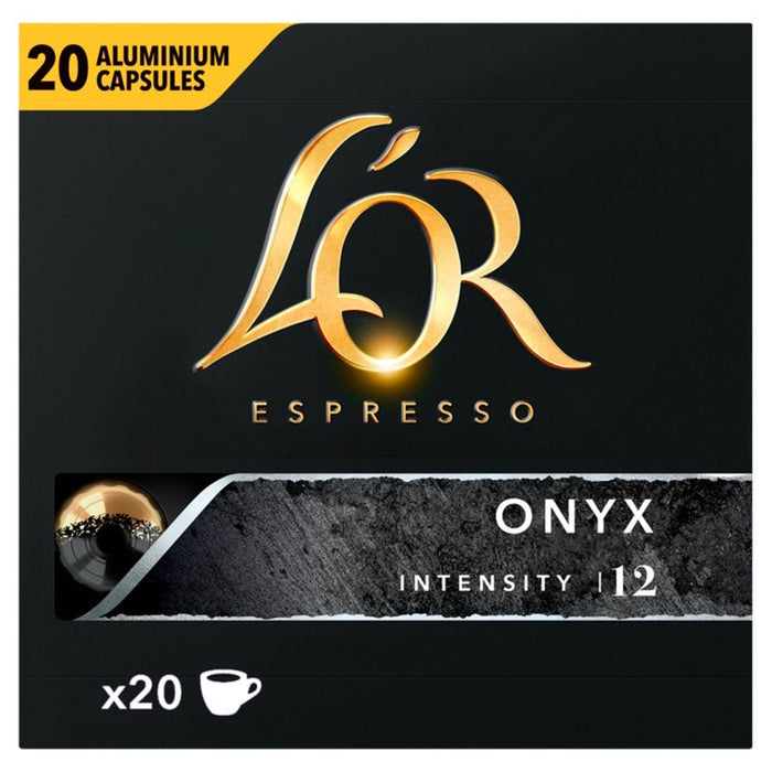 L'OR Espresso Onyx Intensity 12 Coffee Capsules 20 per pack