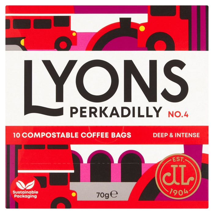 Lyons Perkadilly Kaffeetaschen 10 pro Pack