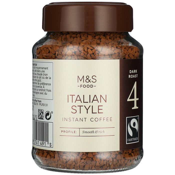 M & S Fairtrade Italienischer Stil Instantkaffee 100g