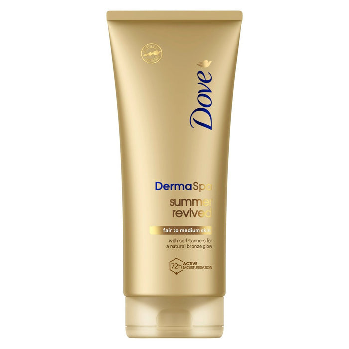 Dove Dermaspa Summer revivió la loción del cuerpo de la bandeja justa a mediana 200 ml