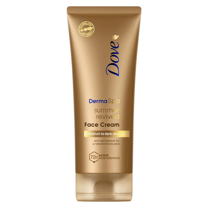 Dove Dermaspa Summer revivió la crema de la cara de la manita media a oscura 75 ml