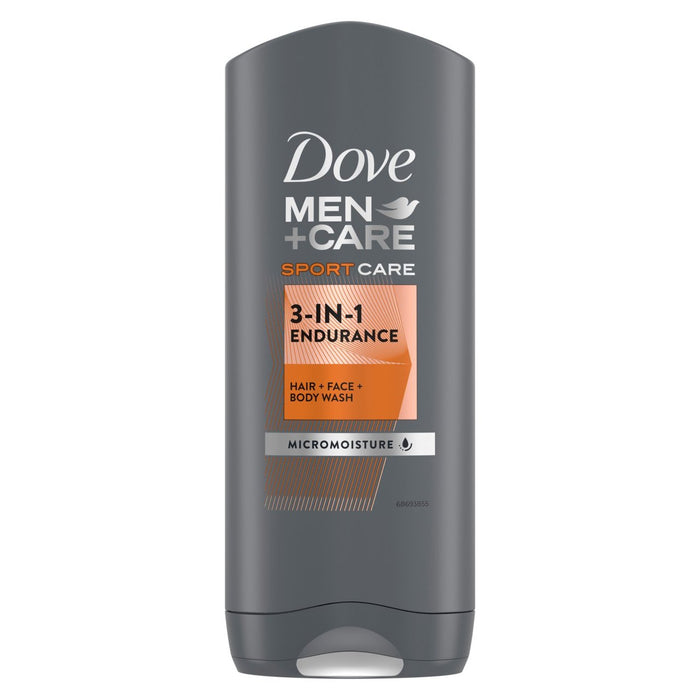 Dove Men+Care Sport Care 3 en 1 Cabello, cara y lavado de carrocería 400ml