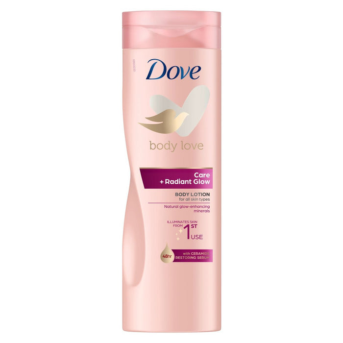 Himista de la loción de cuerpo resplandeciente de Dove Radiant 400 ml