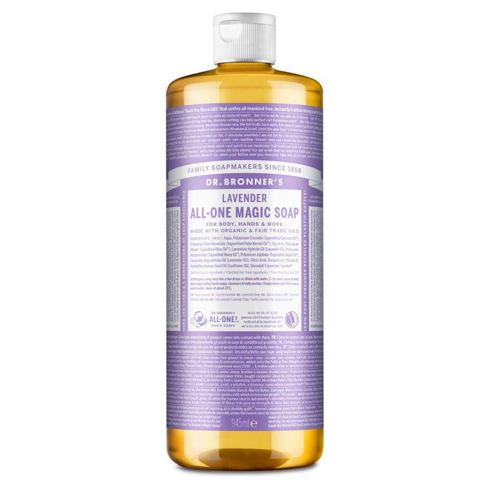 Dr. Bronner's Lavender Organic Multi-Purpose Castile Liquid Socon 473 ml