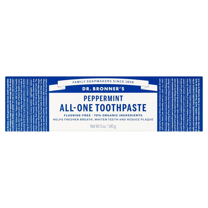 Dr. Bronner's Peppermint Organic Toothpaste All One 105ml