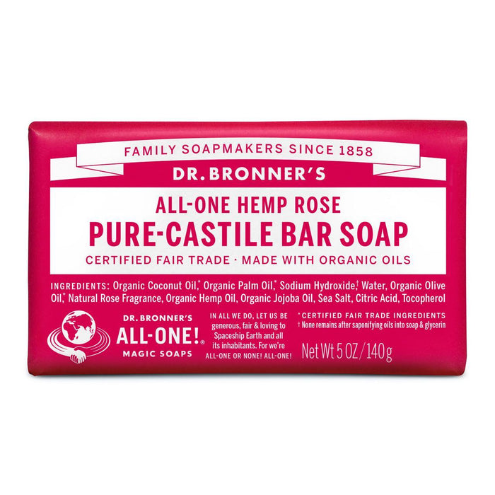 Dr. Bronners Rose Bio-Mehrzweck-Seifenbar 140g