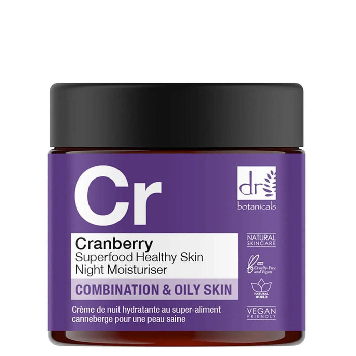 Dr. Botanicals Apotheker Cranberry Superfood gesunde Haut Nacht Feuchtigkeitscreme 60 ml