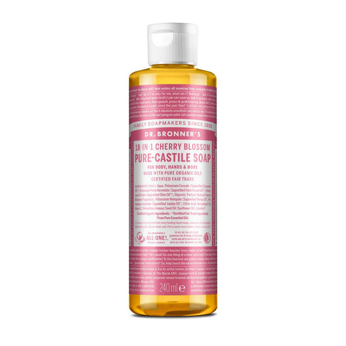 Dr Bronner Pure Castille Liquid Soap Cherry Blossom 240 ml