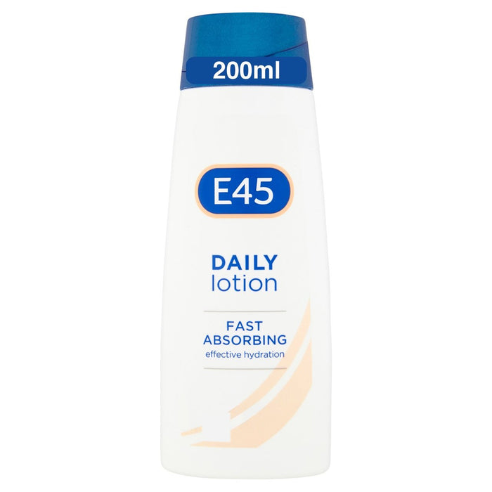 E45 Lotion quotidienne, le corps, le visage et les mains Lotion pour une peau très sèche 200 ml