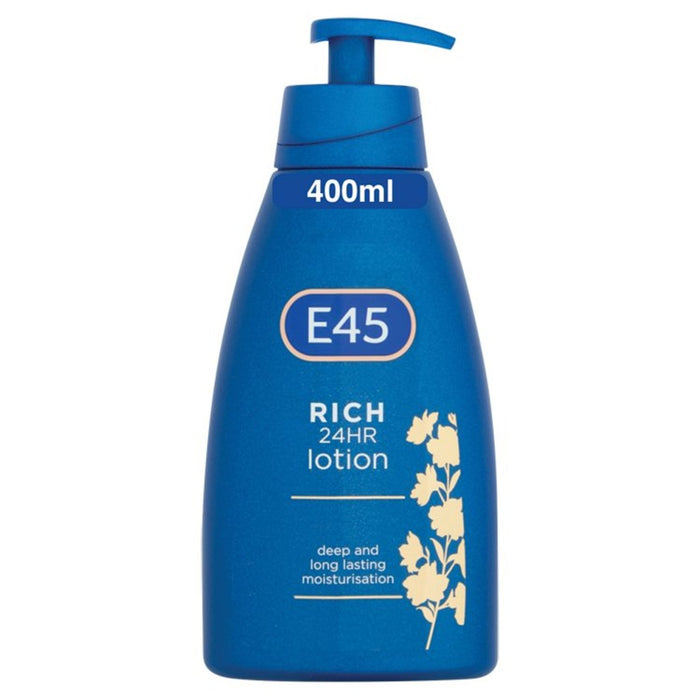 E45 Rich 24h Loción humectante de 24 h para bomba de piel seca 400 ml