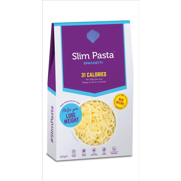 Comer agua delgada espagueti de pasta vegana 200g