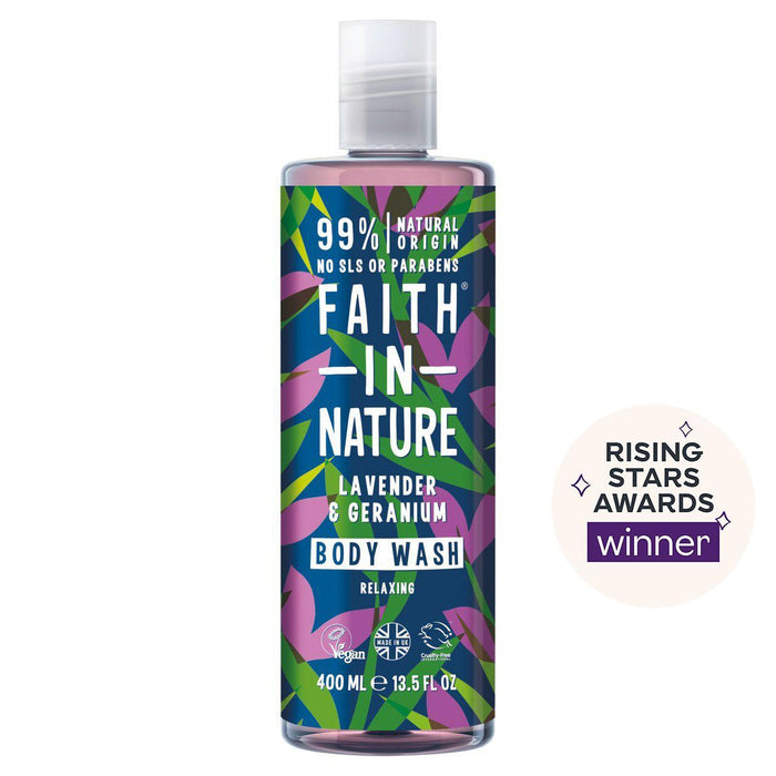 Glaube in Natur Lavendel & Geranium Körperwäsche 400 ml