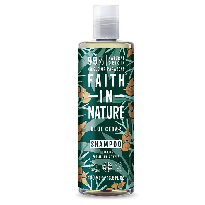 Faith dans la nature pour les hommes shampooing Blue Cedar 400ml