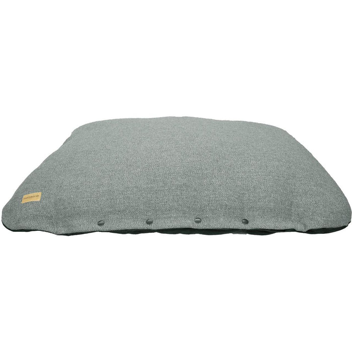 Earthbound Flat Cushion Tweed Steel Grey Small