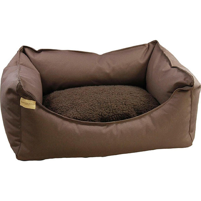 Cama rectangular removible de tierra de tierra marrón pequeño