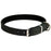 Collar de perros negro de cuero de campo suave de tierra EarthBound extra grande (45-55 cm)