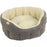 Médium de chiens beige tweed beige traditionnel