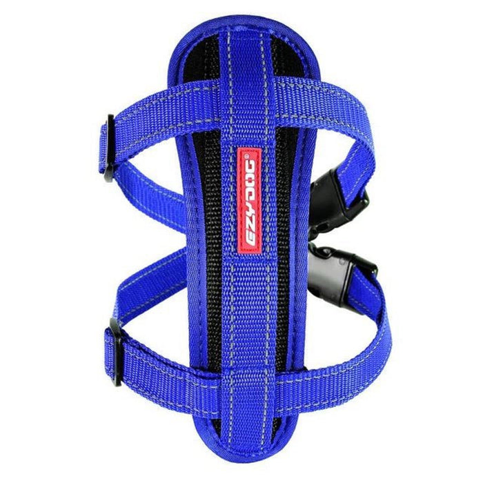 EzyDog Chest Plate Blue Dog Harness Large