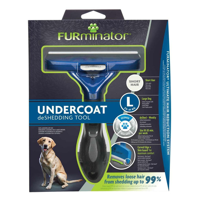 Furminator herramienta de capa inferior de perros grandes cabello corto