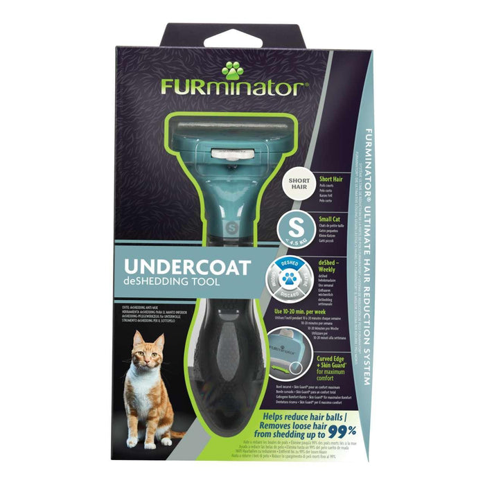 Furminator Herramienta de abrigo de gato pequeño cabello corto