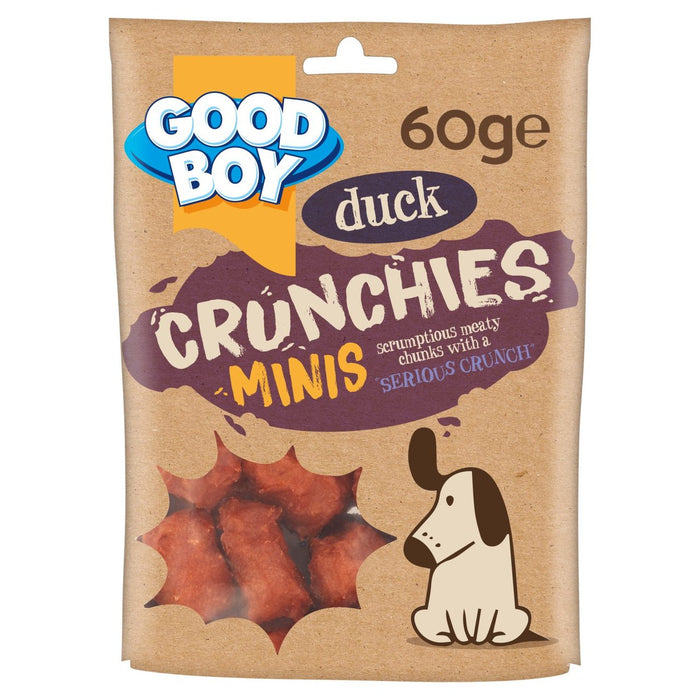 Guter Junge Crunchies Duck Mini Belohnung Hund behandelt 60g