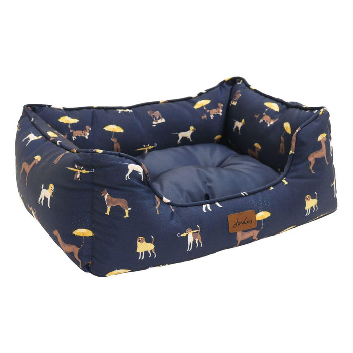 Joules chien imprimer carré lit de chien