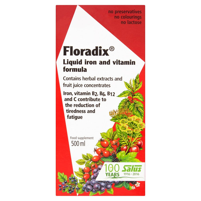 Floradix Liquid Iron and Vitamin Formula 500ml