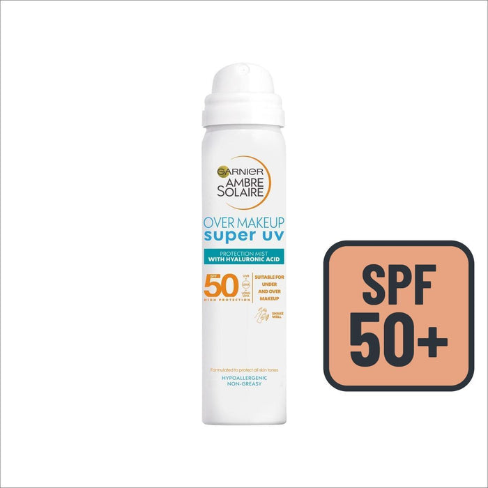 Garnier Ambre Solaire sur le maquillage Super UV Protection Mist SPF50 75ml