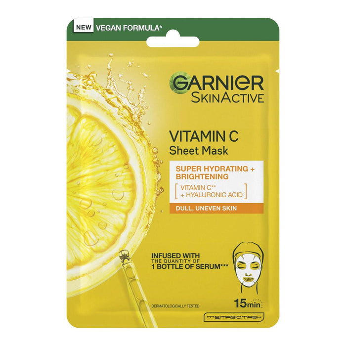 Bomba de humedad de garnier Vitamina C máscara facial 28g